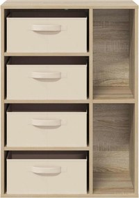 vidaXL Πλαϊνό γραφείο Sonoma Δρυς 60 x 33,5 x 84 εκ