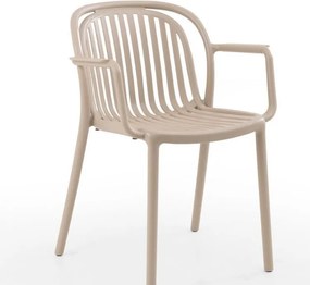 Πολυθρόνα Choho pp σε cappuccino απόχρωση 57x50x77