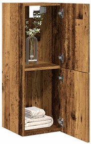vidaXL Ντουλάπι Μπάνιου Κρεμαστό Παλ. Ξύλο 30x30x80 εκ. από Επ. Ξύλο