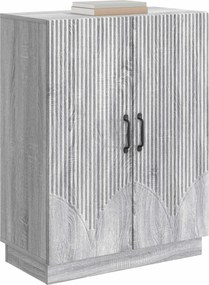 vidaXL Πλαϊνό γραφείο Γκρι Sonoma 66 x 34,5 x 87 εκ.