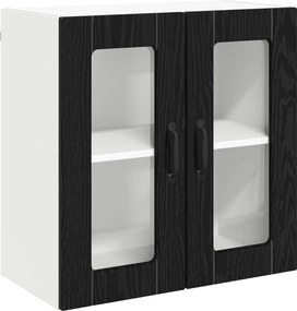 vidaXL Ραφιέρα τοίχου LUCCA Μαύρη Δρυς 60 x 31 x 60 εκ.