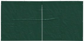vidaXL Πλευρική Σκηνής Πάρτι 2 pcs Πράσινο 400 x 195 εκ.