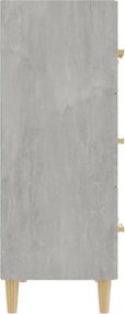 vidaXL Ντουλάπι Γκρι Σκυροδέματος 70 x 34 x 90εκ. Επεξεργασμένο Ξύλο