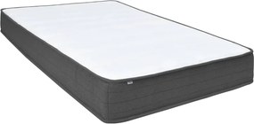 vidaXL Κρεβάτι Boxspring Σκούρο Γκρι 140 x 200 εκ. Υφασμάτινο