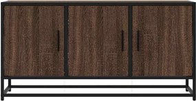 vidaXL Ντουλάπι τηλεόρασης καφέ δρυς 100x35x50 cm