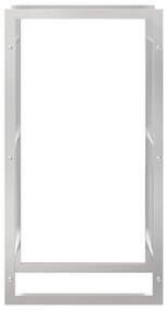 vidaXL Ραφιέρα Καυσόξυλων 50x28x94 εκ. από Ανοξείδωτο ατσάλι