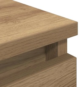 Έπιπλο Τηλεόρασης Αρτισιανή Δρυς 60x35x54 εκ από Επεξεργ. Ξύλο - Καφέ