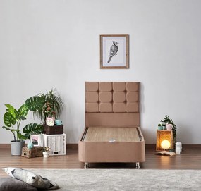 Single Mattress, Base &amp; Headboard Latte - Light Brown (120 x 200) Light Brown