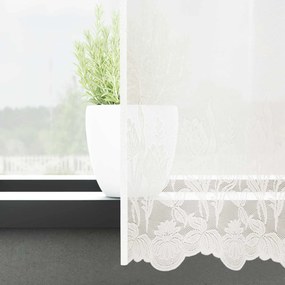 vidaXL Κουρτίνα Δαντέλας Λευκό 400 x 300 εκ Πολυεστέρας