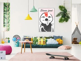 Αφίσα - Sloth's Favourite Food  - 20x30 - Μαύρο - Με πασπαρτού