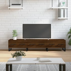 Έπιπλο Τηλεόρασης Καφέ Δρυς 150x36x30 εκ. Επεξ. Ξύλο