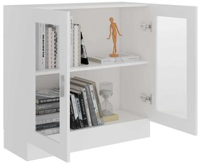 vidaXL Βιτρίνα Λευκή 82,5 x 30,5 x 80 εκ. Επεξ. Ξύλο