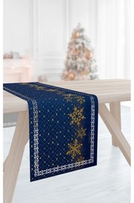 Runner Christmas 2031 Blue Laser Cut 40X160 - Saint Clair