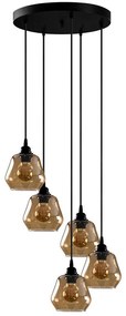 Φωτιστικό Οροφής Gold 892OPV1906 49x49x110cm 5xE27 40W Gold-Black Opviq