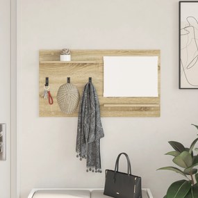 vidaXL Τοίχου Κρεμάστρα Sonoma Oak 90 x 10 x 50 εκ Επεξεργασμένο ξύλο