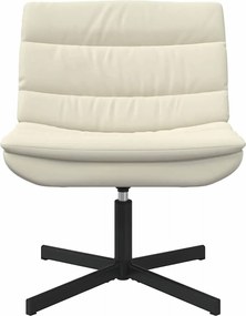 vidaXL Περιστρεφόμενη καρέκλα Κρεμ 63 x 75 x 76 εκ PU