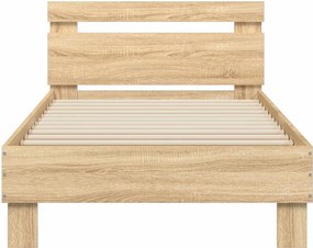 vidaXL Σκελετός Κρεβατιού Sonoma Δρυς 80 x 200 cm Επεξεργασμένο Ξύλο