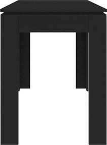 vidaXL Τραπεζαρία Μαύρη 120 x 60 x 76 εκ. από Επεξ. Ξύλο