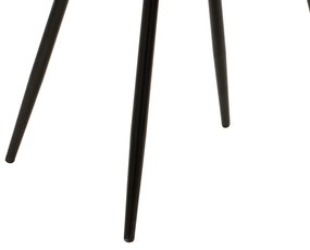 Καρέκλα Giselle pakoworld βελούδο σκούρο πράσινο-μαύρο πόδι - Βελούδο - 096-000020