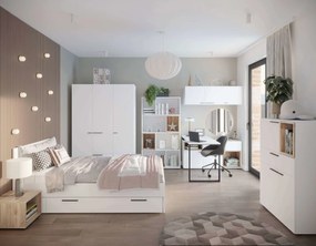 Ντουλάπα Bucks τρίφυλλη - 135.00Χ59.60Χ194.90cm