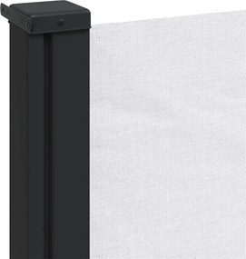 vidaXL Σκίαστρο Πλαϊνό Συρόμενο Λευκό 120 x 500 εκ.
