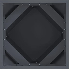 vidaXL Γλάστρα 2 τμχ. Ανθρακί 40 x 40 x 40 cm Ατσάλι