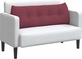 vidaXL Μαξιλάρι Πλάτης Κόκκινο 140 x 24 x 50 εκ ύφασμα