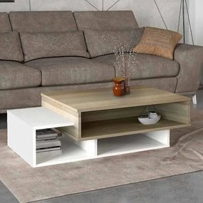 ΤΡΑΠΕΖΑΚΙ ΣΑΛΟΝΙΟΥ TAB MEGAPAP ΧΡΩΜΑ ΛΕΥΚΟ - CORDOBA 105X60X32ΕΚ.