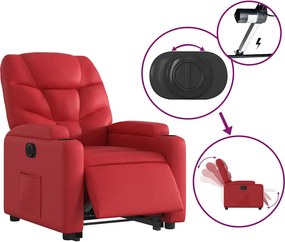 vidaXL Πολυθρόνα Ηλεκ.Ανακλινόμενη με Ανύψωση απόΣυνθετικό Δέρμα