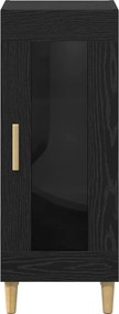 vidaXL Πλαϊνό γραφείο Μαύρη Οξυά 34.5 x 32.5 x 90 εκ.