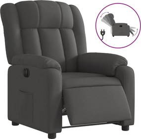 vidaXL Πολυθρόνα Ανακλινόμενη Ηλεκτρική Σκούρο Γκρι Υφασμάτινη