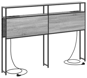 vidaXL Κεφαλάρι Αποθήκης Γκρι sonoma 120 cm Επεξεργασμένο ξύλο