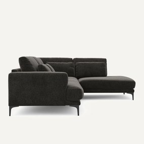 Γωνιακός καναπές δεξιός από βελούδινο chenille, Marsile