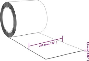vidaXL Λωριδοκουρτίνα Μπλε 50 μ. 200 χιλ. x 1,6 χιλ. από PVC