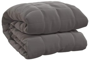 vidaXL Κουβέρτα Βαρύτητας Γκρι 200 x 225 εκ. 9 κ. Υφασμάτινη