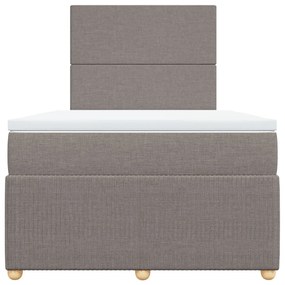 ΚΡΕΒΑΤΙ BOXSPRING ΜΕ ΣΤΡΩΜΑ TAUPE 120X200 ΕΚ. ΥΦΑΣΜΑΤΙΝΟ 3292020