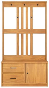vidaXL Δέντρο χωλ "SANDNES" 87x40x159,5 εκ. Πεύκο μασίφ ξύλο