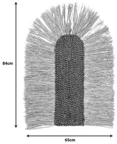 Διακοσμητικό τοίχου Ramzon Inart sisal σε φυσική απόχρωση 84x65x2εκ 84x65x2 εκ.