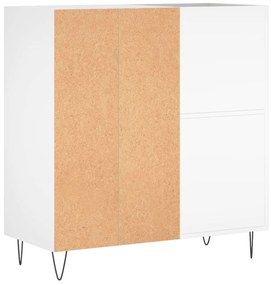 vidaXL Έπιπλο Δίσκων Λευκό 84,5 x 38 x 89 εκ. από Επεξεργασμένο Ξύλο