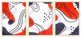 Κάδρα (Σετ 3Τμχ) 786DKT1482 70x100cm Multi Wallity Κάθετοι Mdf,Ξύλο