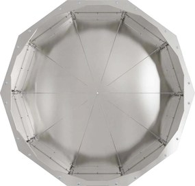 vidaXL Γλάστρα Ασημί 60 x 60 x 35 cm Ανοξείδωτο ατσάλι