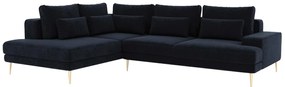 Γωνιακός καναπές Κρεβάτι Niki, μπλέ σκούρο 277x93x200cm-Αριστερή γωνία-BOG4234