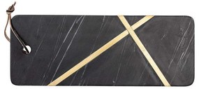 Επιφάνεια Κοπής &amp; Σερβιρίσματος Elsi 82049504 40,5x1,5x15,5cm Black-Gold Bloomingville Μάρμαρο
