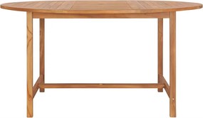 vidaXL Τραπέζι Κήπου 150 x 76 εκ. από Μασίφ Ξύλο Teak
