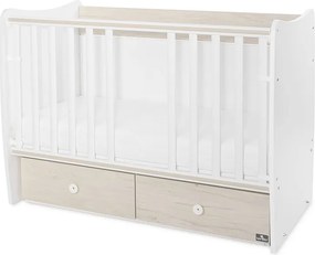 BED MATRIX NEW 60/120 WHITE/LIGHT OAK-2BOX