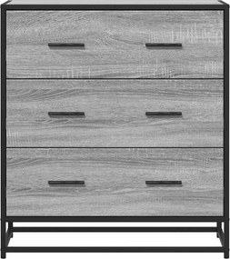 vidaXL Sideboard Grey Sonoma Κατασκευασμένο ξύλο και μέταλλο