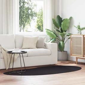 Χαλιά vidaXL Μαύρο 100x200 εκ. Πολυεστέρας Αντιολισθητικό