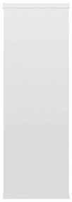 Ραφιέρα Τοίχου Γυαλιστερό Λευκό 104 x 20 x 58,5 εκ. Μοριοσανίδα - Λευκό