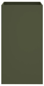 Ζαρντινιέρα Λαδί 42x38x75 εκ. από Χάλυβα - Πράσινο