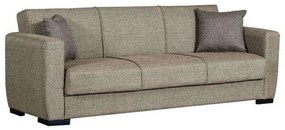 Καναπές - Κρεβάτι Τριθέσιος New Dolce 828-122-131 222x85x85cm Beige-Grey